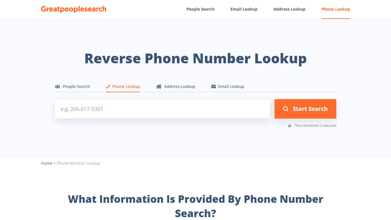 Reverse Phone Lookup: Search Phone Number Online - Great People Search